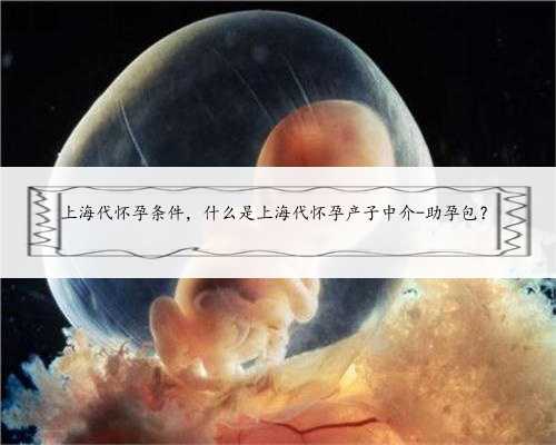 上海代怀孕条件，什么是上海代怀孕产子中介-助孕包？