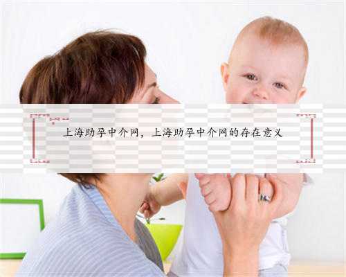 上海助孕中介网，上海助孕中介网的存在意义
